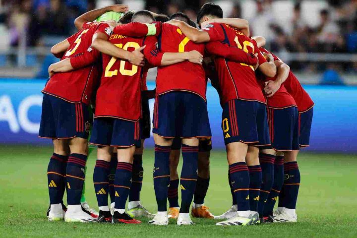 Los jugadores de la Selección Española.