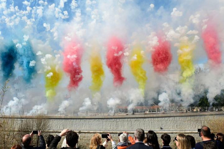 Mascletá en Madrid. 