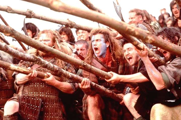 Braveheart y el cambio a Mel Gibson